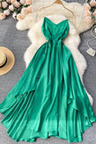 Cute A-Line Irregular Dresses, Green Fashion Dress HZ0429