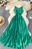 Cute A-Line Irregular Dresses, Green Fashion Dress HZ0429