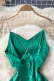 Cute A-Line Irregular Dresses, Green Fashion Dress HZ0429