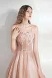 Cute Tulle Long Prom Dresses, Lovely A-Line Evening Graduation Dresses HZ0429
