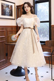 White A-Line Short Prom Dresses, White Party Dresses HZ0429