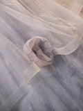 Gray Tulle Floor Length Formal Dress, A-Line Strapless Evening Party Dress HZ0429