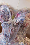 Light Purple Tulle Floral Short Prom Dress, Beautiful A-Line Evening Party Dress HZ0429