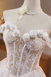 Ivory Lace Flower Pearl Birthday Short Party Dress, Lovely A-Line Prom Dress HZ0429